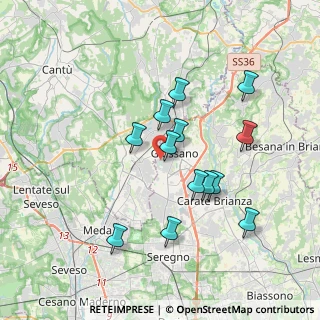 Mappa Via Angelo Elli, 20833 Giussano MB, Italia (3.29)