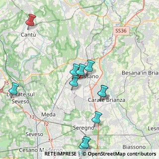 Mappa Via Angelo Elli, 20833 Giussano MB, Italia (4.565)