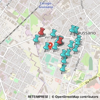 Mappa Via Angelo Elli, 20833 Giussano MB, Italia (0.359)