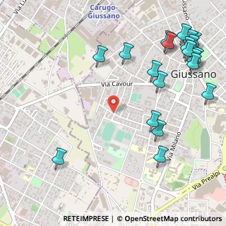 Mappa Via Angelo Elli, 20833 Giussano MB, Italia (0.714)