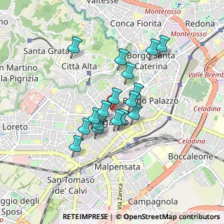 Mappa Sentierone, 24121 Bergamo BG, Italia (0.65588)