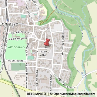 Mappa Via Carcano, 8, 22074 Lomazzo, Como (Lombardia)