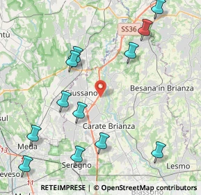 Mappa Via San Giuseppe, 20843 Verano Brianza MB, Italia (5.01083)