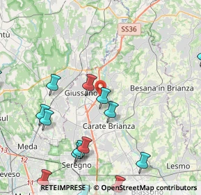 Mappa Via San Giuseppe, 20843 Verano Brianza MB, Italia (6.316)