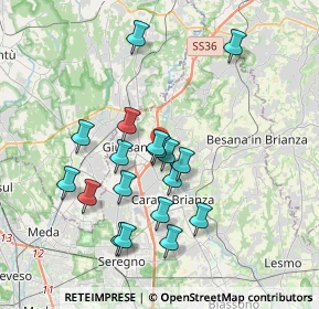 Mappa Via San Giuseppe, 20843 Verano Brianza MB, Italia (3.42778)