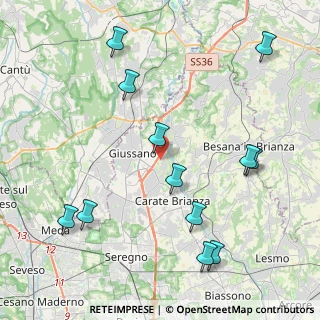 Mappa Via San Giuseppe, 20843 Verano Brianza MB, Italia (4.86)
