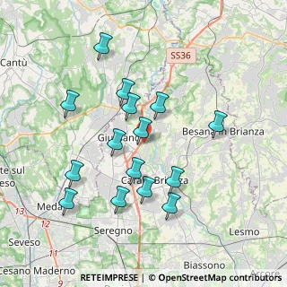 Mappa Via San Giuseppe, 20843 Verano Brianza MB, Italia (3.56933)