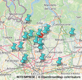 Mappa Via San Giuseppe, 20843 Verano Brianza MB, Italia (13.84563)