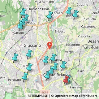 Mappa Via San Giuseppe, 20843 Verano Brianza MB, Italia (2.7665)