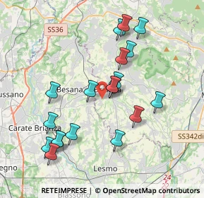 Mappa Via Carminati Dè Brambilla, 23880 Casatenovo LC, Italia (3.78895)