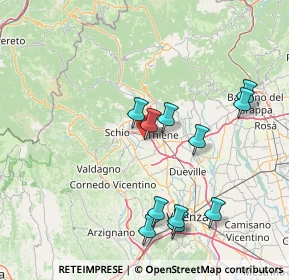 Mappa Via Guglielmo Marconi, 36035 Marano Vicentino VI, Italia (15.45909)