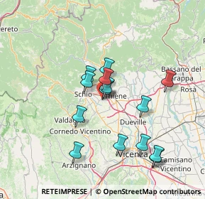 Mappa Via Guglielmo Marconi, 36035 Marano Vicentino VI, Italia (12.52)