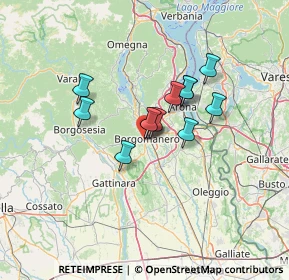 Mappa Via IV Novembre, 28021 Borgomanero NO, Italia (9.12083)