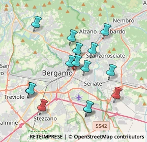 Mappa Via Stelvio, 24125 Bergamo BG, Italia (3.65133)