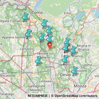 Mappa Via Piave, 22060 Novedrate CO, Italia (6.91615)