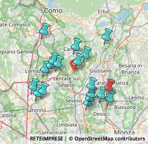 Mappa Via Piave, 22060 Novedrate CO, Italia (6.82947)