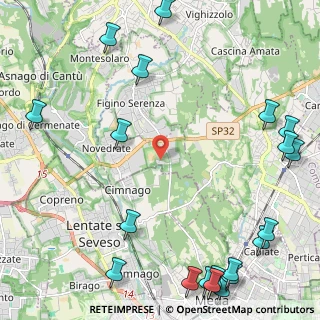 Mappa Via Piave, 22060 Novedrate CO, Italia (3.3625)