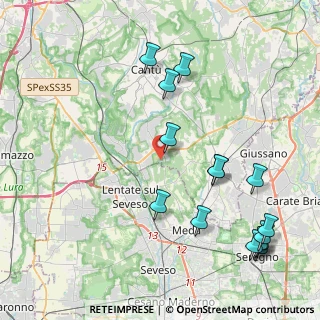 Mappa Via Piave, 22060 Novedrate CO, Italia (5.02467)