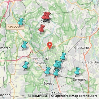 Mappa Via Piave, 22060 Novedrate CO, Italia (4.726)