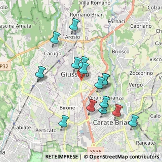 Mappa Via Caimi, 20833 Giussano MB, Italia (1.83125)