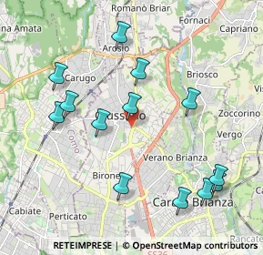 Mappa Via Caimi, 20833 Giussano MB, Italia (2.12769)