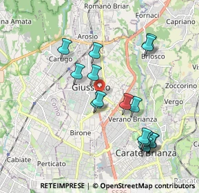 Mappa Via Caimi, 20833 Giussano MB, Italia (1.89938)