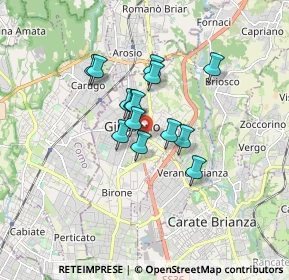 Mappa Via Caimi, 20833 Giussano MB, Italia (1.16357)