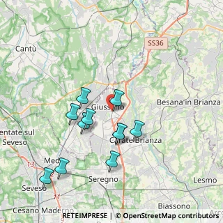 Mappa Via Caimi, 20833 Giussano MB, Italia (3.53)