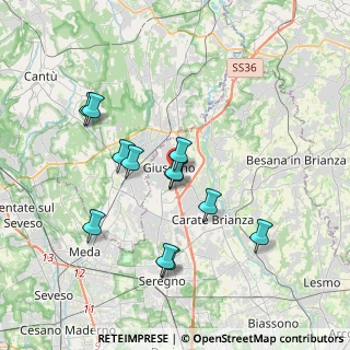 Mappa Via Caimi, 20833 Giussano MB, Italia (3.3875)