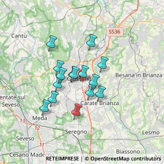 Mappa Via Caimi, 20833 Giussano MB, Italia (2.69)