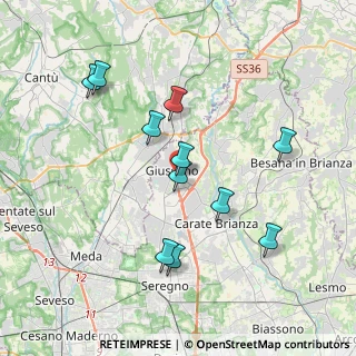 Mappa Via Caimi, 20833 Giussano MB, Italia (3.63091)