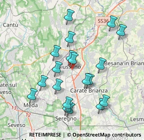 Mappa Via Caimi, 20833 Giussano MB, Italia (3.71895)