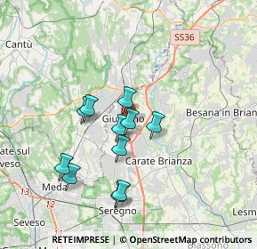 Mappa Via Caimi, 20833 Giussano MB, Italia (3.04273)