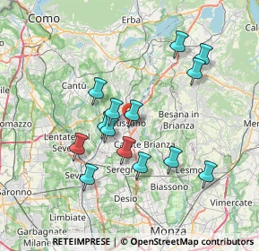 Mappa Via Caimi, 20833 Giussano MB, Italia (6.56571)