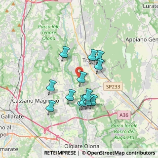 Mappa Via dei Fagiani, 21050 Lonate Ceppino VA, Italia (2.95)