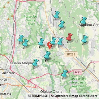 Mappa Via dei Fagiani, 21050 Lonate Ceppino VA, Italia (3.76286)