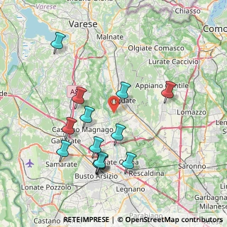 Mappa Via dei Fagiani, 21050 Lonate Ceppino VA, Italia (7.89769)