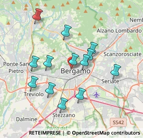 Mappa Via Giuseppe Garibaldi, 24122 Bergamo BG, Italia (3.41923)
