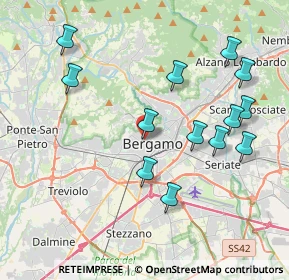 Mappa Via Giuseppe Garibaldi, 24122 Bergamo BG, Italia (4.12538)