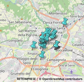 Mappa Via Giuseppe Garibaldi, 24122 Bergamo BG, Italia (0.94368)
