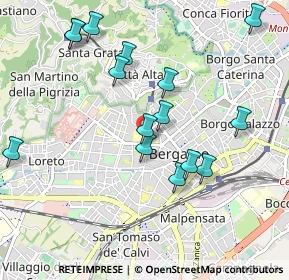 Mappa Via Giuseppe Garibaldi, 24122 Bergamo BG, Italia (1.01067)