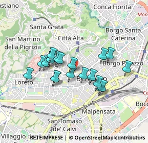 Mappa Via Giuseppe Garibaldi, 24122 Bergamo BG, Italia (0.7065)