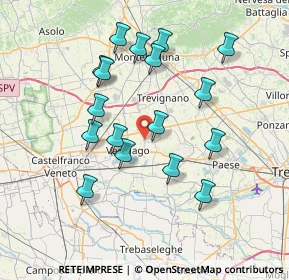 Mappa Vicolo Ravagnin, 31050 Vedelago TV, Italia (7.03882)