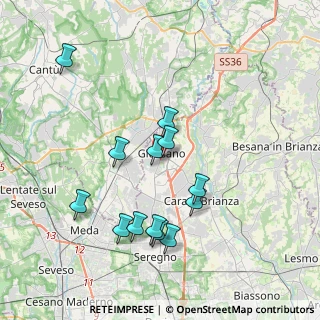 Mappa Via Enrico Fermi, 20833 Giussano MB, Italia (3.67462)