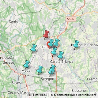 Mappa Via Enrico Fermi, 20833 Giussano MB, Italia (3.13364)