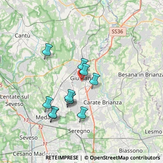 Mappa Via Enrico Fermi, 20833 Giussano MB, Italia (3.28182)