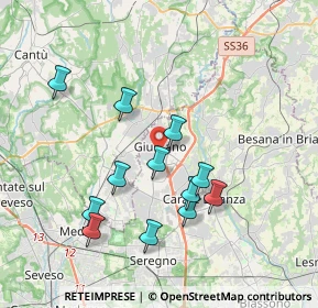 Mappa Via Enrico Fermi, 20833 Giussano MB, Italia (3.52333)