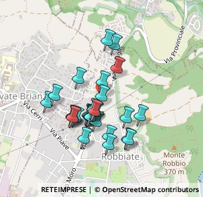 Mappa Via Consorziale della Forcella, 23899 Robbiate LC, Italia (0.35357)