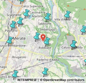Mappa Via Consorziale della Forcella, 23899 Robbiate LC, Italia (2.79267)