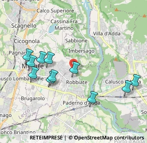 Mappa Via Consorziale della Forcella, 23899 Robbiate LC, Italia (2.00636)